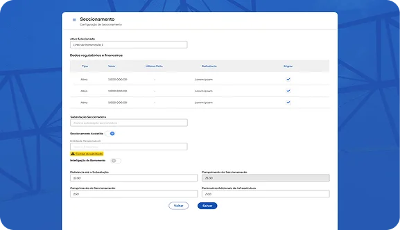 Energy Platform dashboard